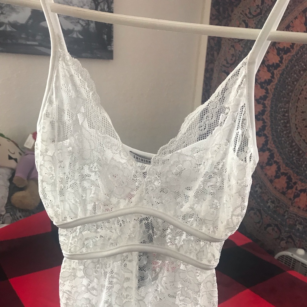 White lace top
